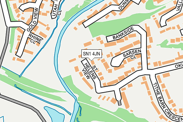 SN1 4JN map - OS OpenMap – Local (Ordnance Survey)