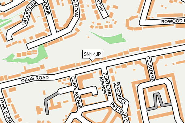 SN1 4JP map - OS OpenMap – Local (Ordnance Survey)