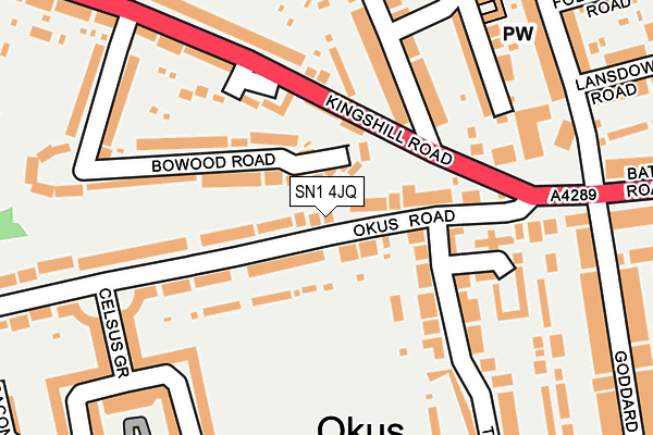 SN1 4JQ map - OS OpenMap – Local (Ordnance Survey)