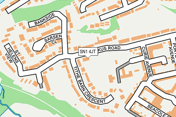 SN1 4JT map - OS OpenMap – Local (Ordnance Survey)