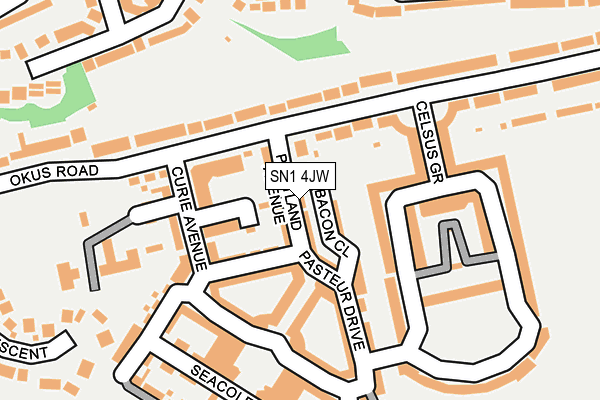 SN1 4JW map - OS OpenMap – Local (Ordnance Survey)