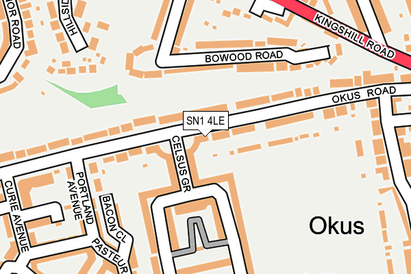 SN1 4LE map - OS OpenMap – Local (Ordnance Survey)