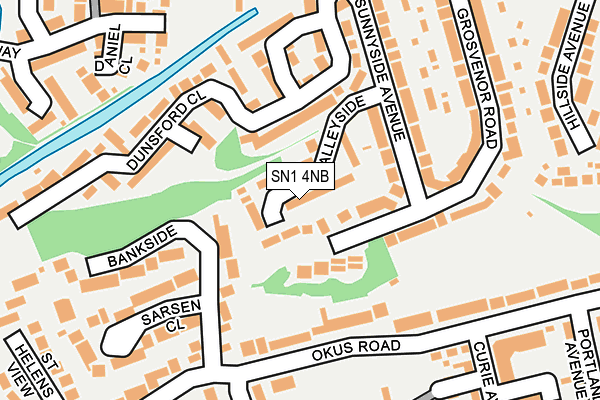 SN1 4NB map - OS OpenMap – Local (Ordnance Survey)