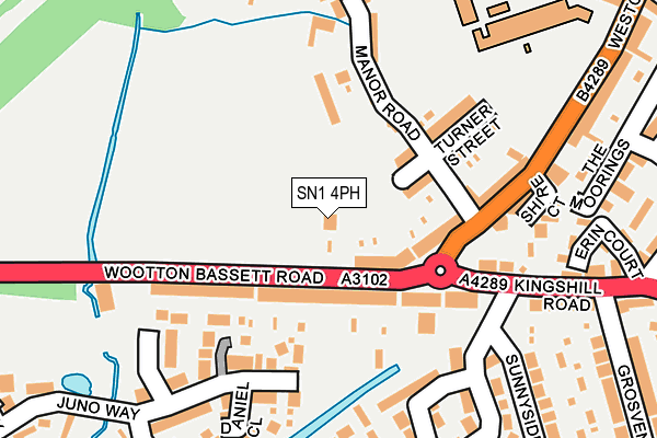 SN1 4PH map - OS OpenMap – Local (Ordnance Survey)