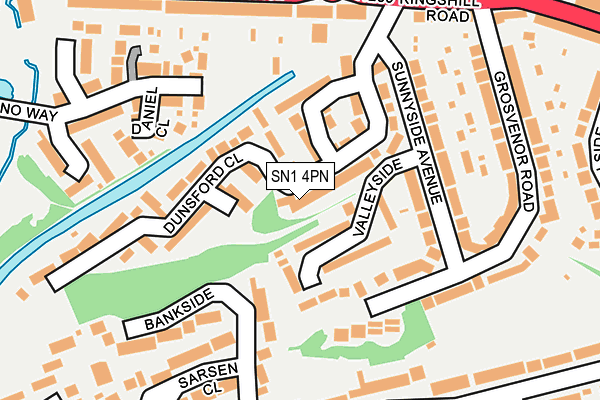 SN1 4PN map - OS OpenMap – Local (Ordnance Survey)