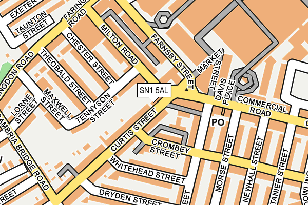 SN1 5AL map - OS OpenMap – Local (Ordnance Survey)