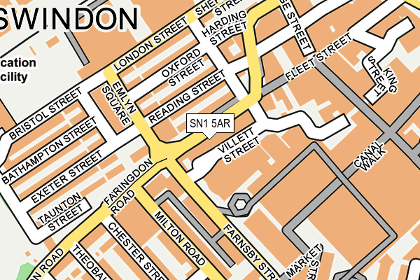 Map of DARKROOM ESPRESSO (SWINDON) LIMITED at local scale
