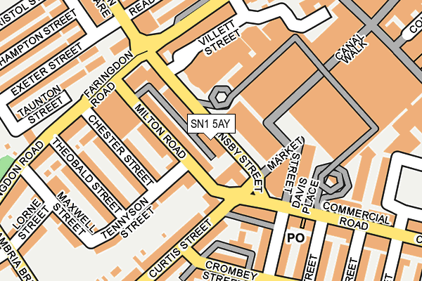 SN1 5AY map - OS OpenMap – Local (Ordnance Survey)