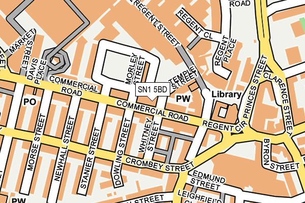 SN1 5BD map - OS OpenMap – Local (Ordnance Survey)