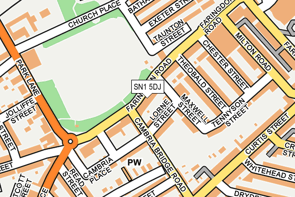 SN1 5DJ map - OS OpenMap – Local (Ordnance Survey)