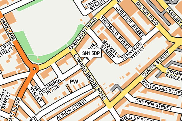 SN1 5DP map - OS OpenMap – Local (Ordnance Survey)