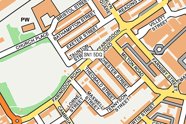 SN1 5DQ map - OS OpenMap – Local (Ordnance Survey)