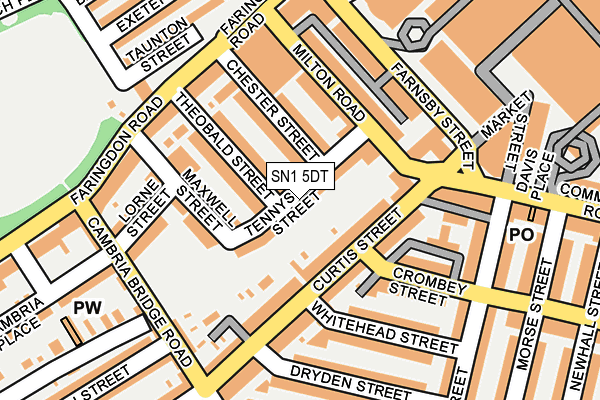 SN1 5DT map - OS OpenMap – Local (Ordnance Survey)