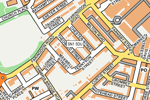 SN1 5DU map - OS OpenMap – Local (Ordnance Survey)