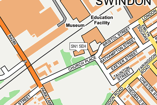 SN1 5EH map - OS OpenMap – Local (Ordnance Survey)