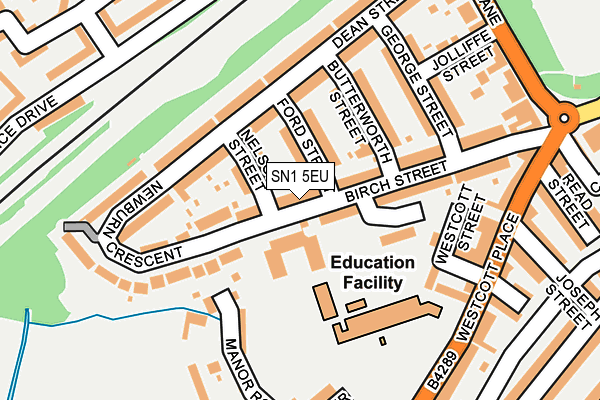 SN1 5EU map - OS OpenMap – Local (Ordnance Survey)