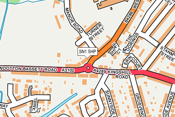 SN1 5HP map - OS OpenMap – Local (Ordnance Survey)