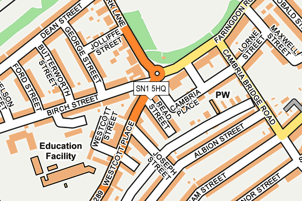 SN1 5HQ map - OS OpenMap – Local (Ordnance Survey)