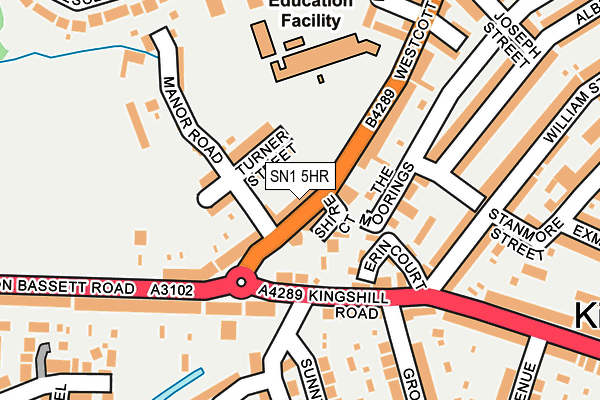 SN1 5HR map - OS OpenMap – Local (Ordnance Survey)