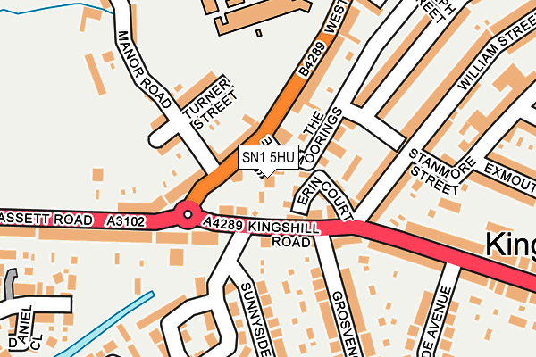 SN1 5HU map - OS OpenMap – Local (Ordnance Survey)