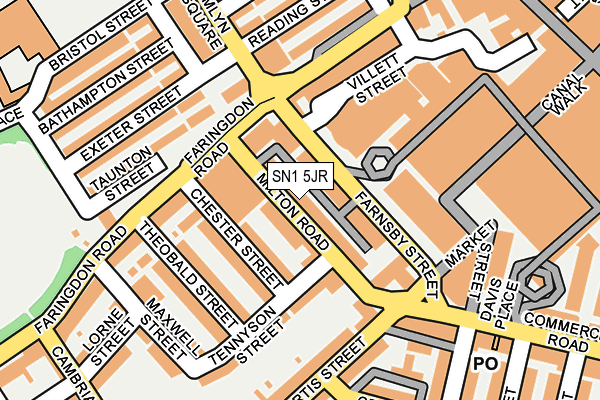 SN1 5JR map - OS OpenMap – Local (Ordnance Survey)