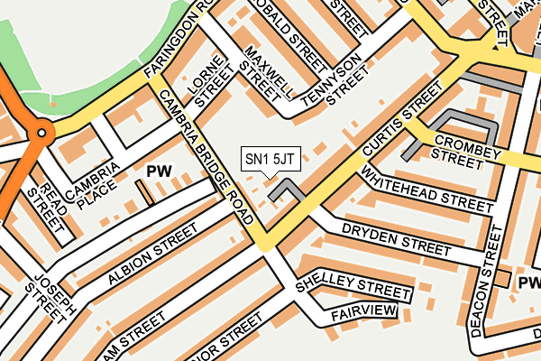 SN1 5JT map - OS OpenMap – Local (Ordnance Survey)