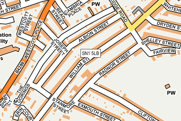 SN1 5LB map - OS OpenMap – Local (Ordnance Survey)