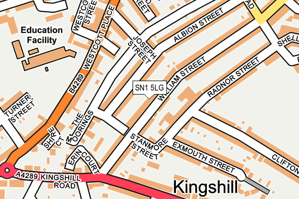 SN1 5LG map - OS OpenMap – Local (Ordnance Survey)