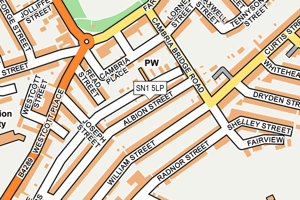 SN1 5LP map - OS OpenMap – Local (Ordnance Survey)