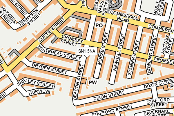 SN1 5NA map - OS OpenMap – Local (Ordnance Survey)