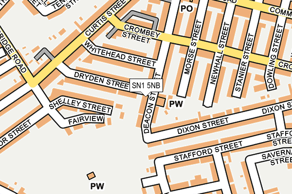 SN1 5NB map - OS OpenMap – Local (Ordnance Survey)