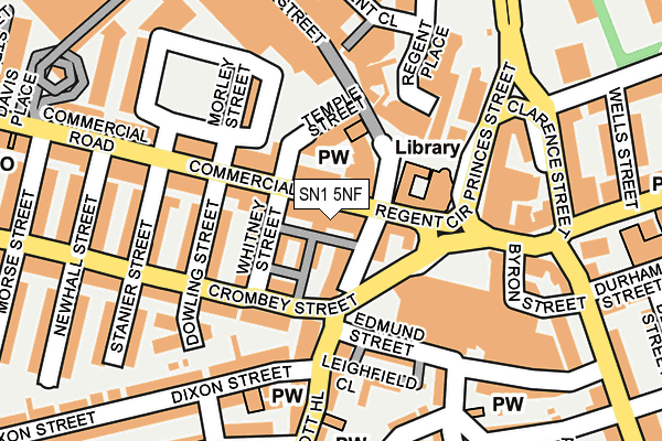 SN1 5NF map - OS OpenMap – Local (Ordnance Survey)