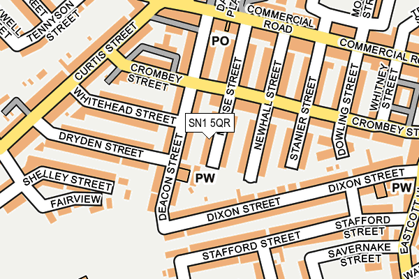 SN1 5QR map - OS OpenMap – Local (Ordnance Survey)