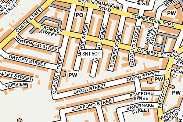 SN1 5QT map - OS OpenMap – Local (Ordnance Survey)