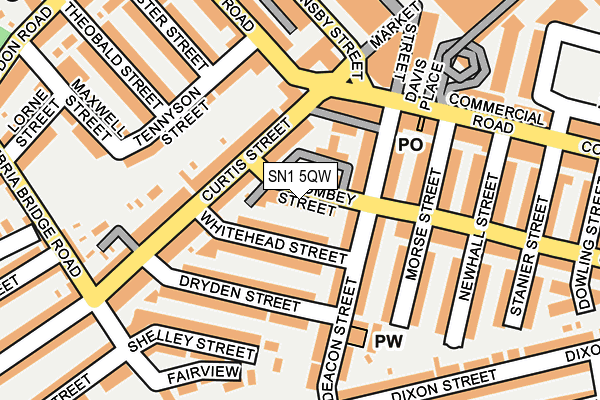 SN1 5QW map - OS OpenMap – Local (Ordnance Survey)