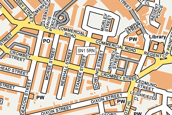 SN1 5RN map - OS OpenMap – Local (Ordnance Survey)