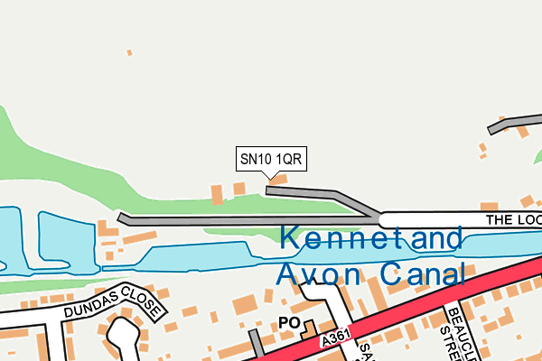 SN10 1QR map - OS OpenMap – Local (Ordnance Survey)