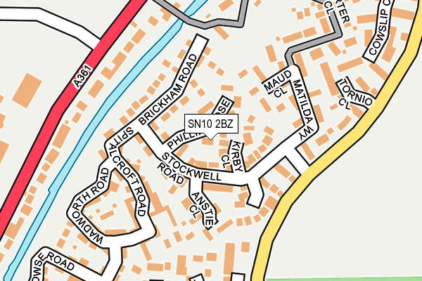 SN10 2BZ map - OS OpenMap – Local (Ordnance Survey)