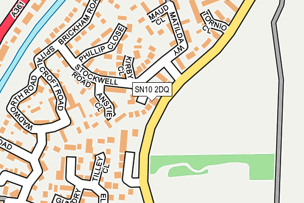 SN10 2DQ map - OS OpenMap – Local (Ordnance Survey)