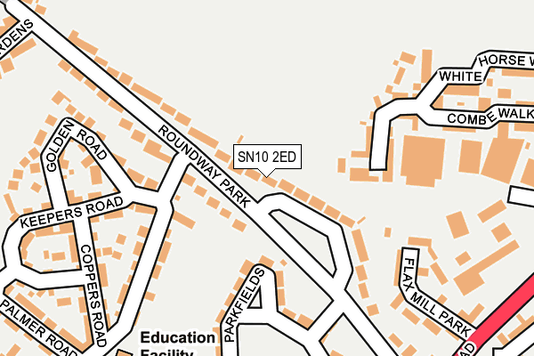 SN10 2ED map - OS OpenMap – Local (Ordnance Survey)