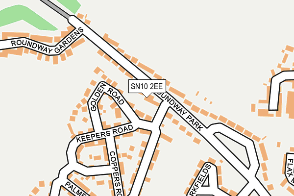 SN10 2EE map - OS OpenMap – Local (Ordnance Survey)