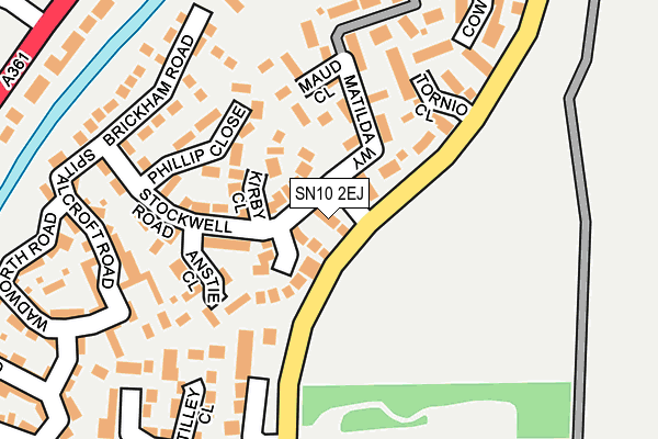SN10 2EJ map - OS OpenMap – Local (Ordnance Survey)