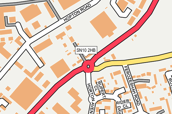 SN10 2HB map - OS OpenMap – Local (Ordnance Survey)