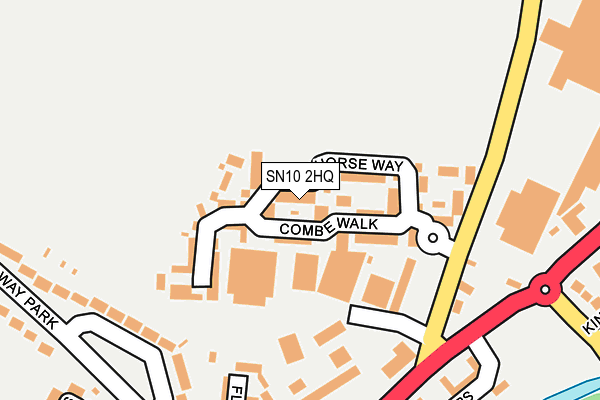 SN10 2HQ map - OS OpenMap – Local (Ordnance Survey)