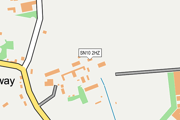 SN10 2HZ map - OS OpenMap – Local (Ordnance Survey)
