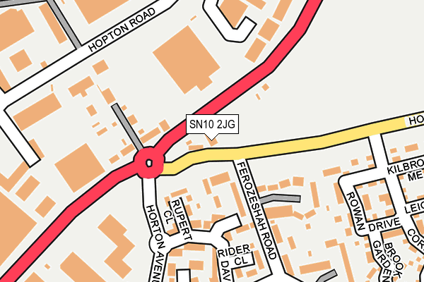 SN10 2JG map - OS OpenMap – Local (Ordnance Survey)