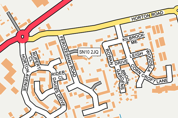 SN10 2JQ map - OS OpenMap – Local (Ordnance Survey)