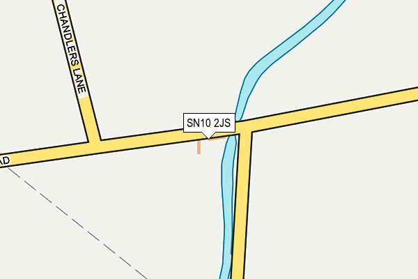 SN10 2JS map - OS OpenMap – Local (Ordnance Survey)