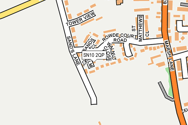 SN10 2QP map - OS OpenMap – Local (Ordnance Survey)