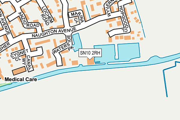 SN10 2RH map - OS OpenMap – Local (Ordnance Survey)